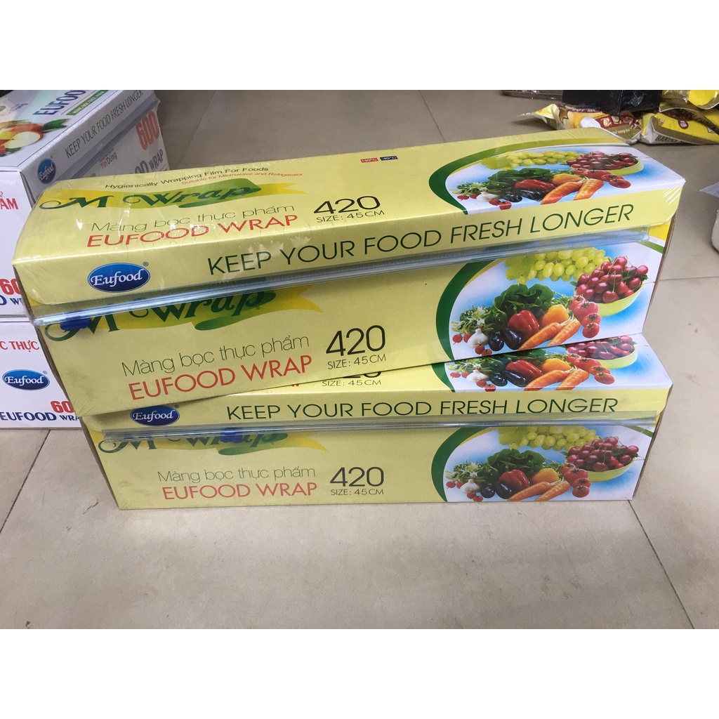 Màng Bọc Thực Phẩm EUFOOD Wrap 420 - Size 45cm x 250m