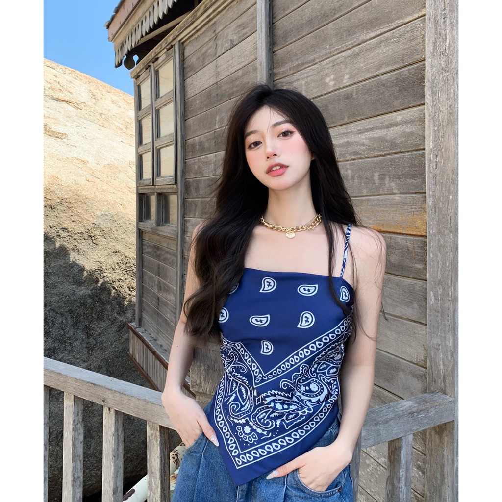 [HÀNG ORDER] Áo yếm lụa 2 dây buộc nơ sau lưng hàng Quảng Châu | BigBuy360 - bigbuy360.vn