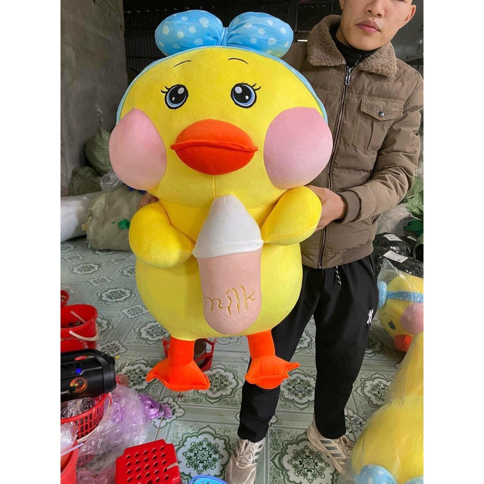 Gấu Bông Mỏ Vịt Má Hồng Cute Phô Mai Que thú nhồi bông giá rẻ cao cấp bảo hành 6 tháng sử dụng