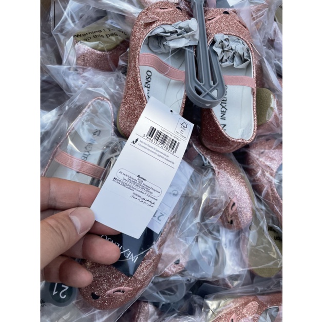 Giày bệt inexteso nhũ hồng xuất dư xịn cho bé gái