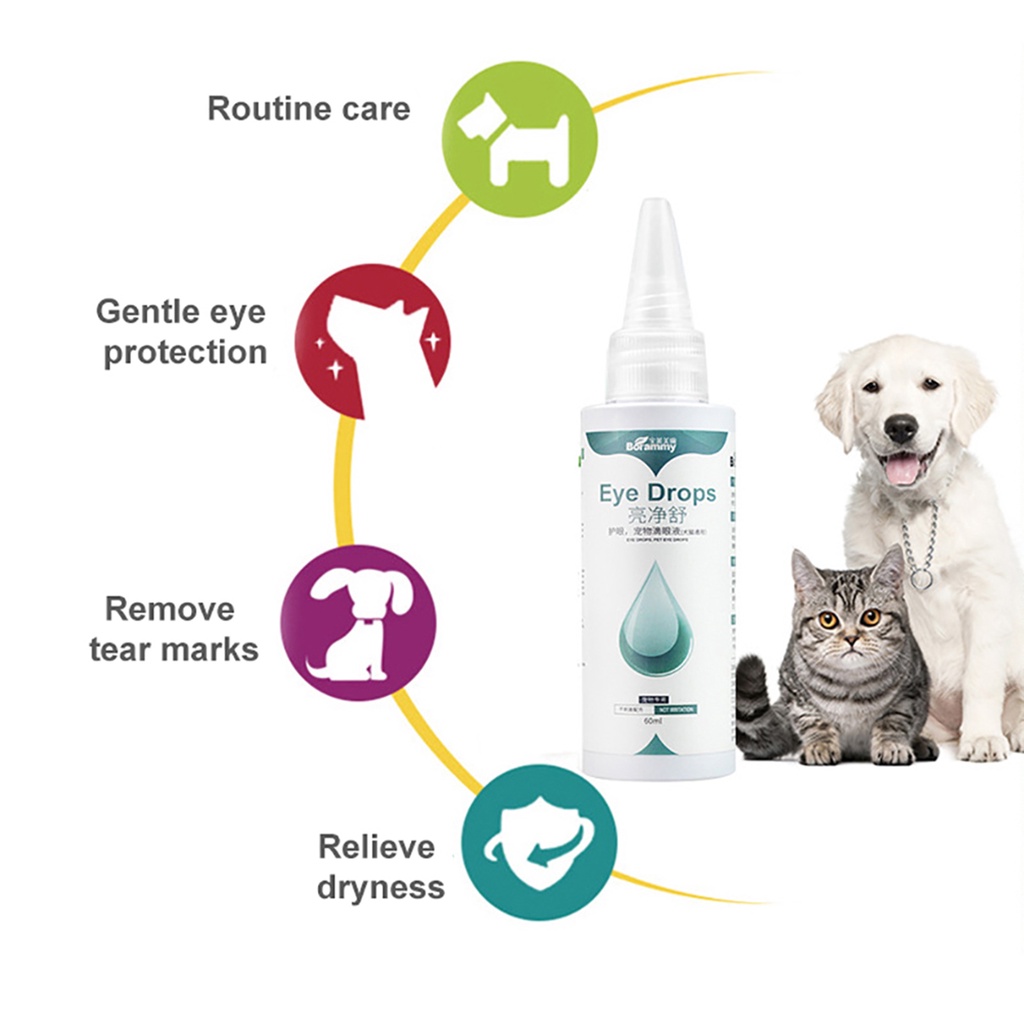 Dung Dịch Làm Sạch Vùng Da Mắt 60ml Chuyên Dụng Cho Thú Cưng