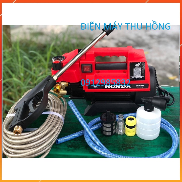 Máy xịt rửa xe máy, ô tô mini áp lực cao BOSCH 3000Wmáy rửa xe áp lực 💦 Khỏe vô đối 💦 có chỉnh áp lực gia đình, dây dà