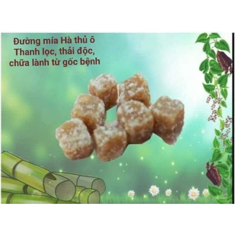 ĐƯỜNG MÍA HÀ THỦ Ô Combo 10kg túi zip đủ thông tin