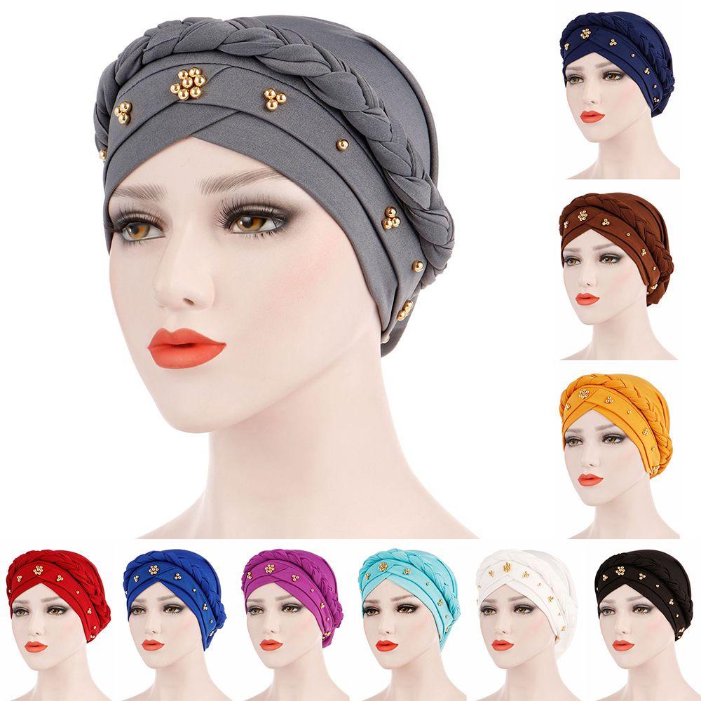 Mũ Turban Bằng Lụa Sữa Phong Cách Hồi Giáo Cho Nữ