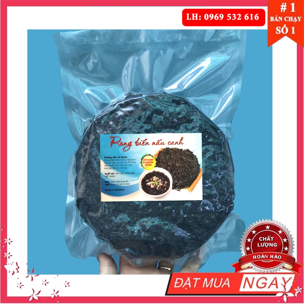 Rong biển khô dùng nấu canh cực mát 100gram