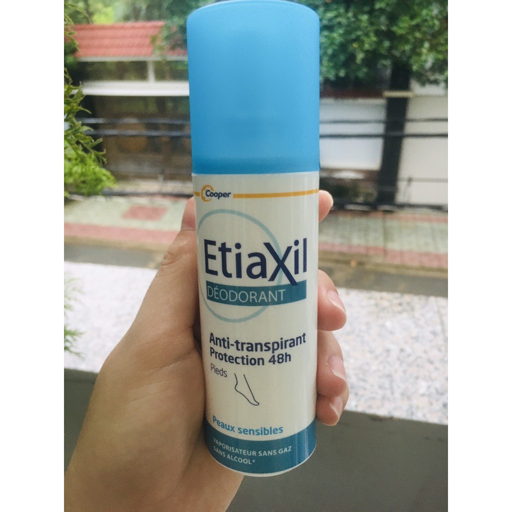 Xịt khử mùi chân Etiaxil Khử mùi, ngăn ngừa mồ hôi chân - Etiaxil Déodorant Anti-Transpirant 48h Pieds 100ml