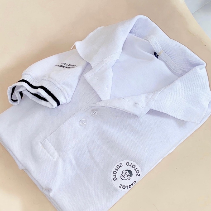 Áo Polo Unisex Form rộng Tay Lỡ Hoạ Tiết Logo Zototo 10034 | BigBuy360 - bigbuy360.vn