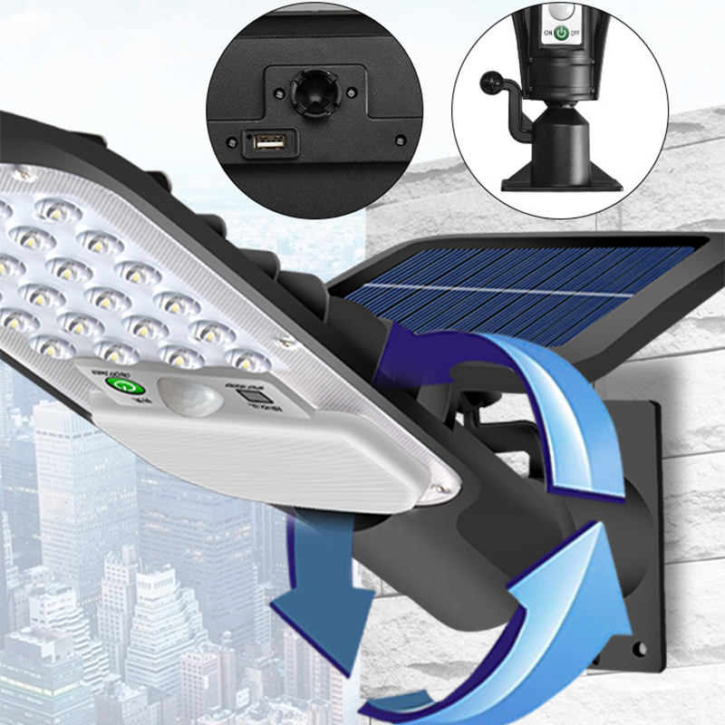 Đèn Đường Đi Ngoài Trời 2021 120w Cảm Biến Chuyển Động Chống Nước 3 Chế Độ