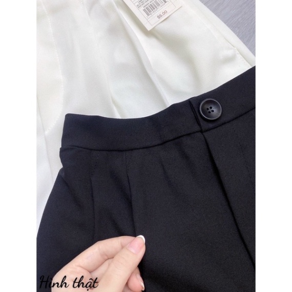 QUẦN SHORT LƯNG CAO XẾP LY - B3U