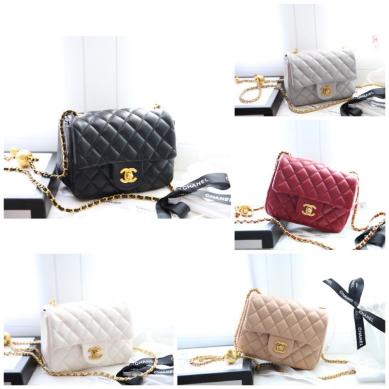 Túi xách nữ Chà neo mini quả cầu size17cm- 5 màu đẹp dã man