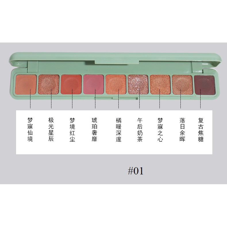 [Tuyển sỉ] Bảng phấn mắt 9 màu Lameila chống thấm nước 3600 - nội địa Trung | BigBuy360 - bigbuy360.vn