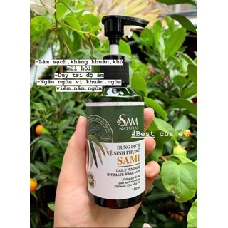 Dung Dịch Vệ Sinh Phụ Nữ Sami Chiết Xuất Lá Xoài Ấn Độ 150ML, dung dịch vệ sinh làm hồng mịn se khít vùng kín