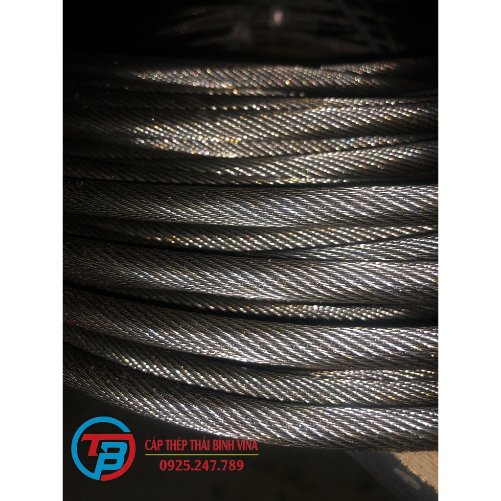 Cáp chống xoắn hàn quốc phi 12. cáp cẩu trục. cáp tự hành. dây cáp cẩu cáp thép giá sỉ
