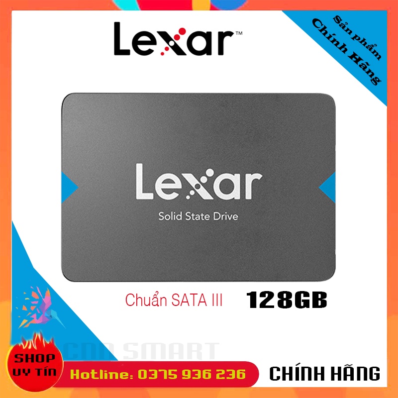 Ổ Cứng SSD Máy Tính PC LAPTOP LEXAR 120GB 128GB 240GB 256GB NS100 SATA III 2.5 inch (6Gb/s) | Chính Hãng Mai Hoàng BH36T