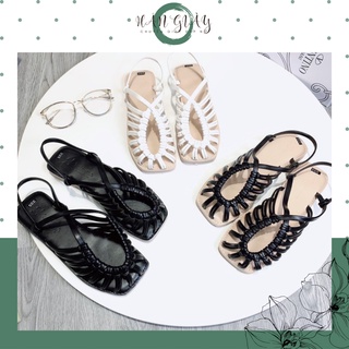 Dép Sandal nữ vintage quai rọ siêu xinh, (ảnh thật)