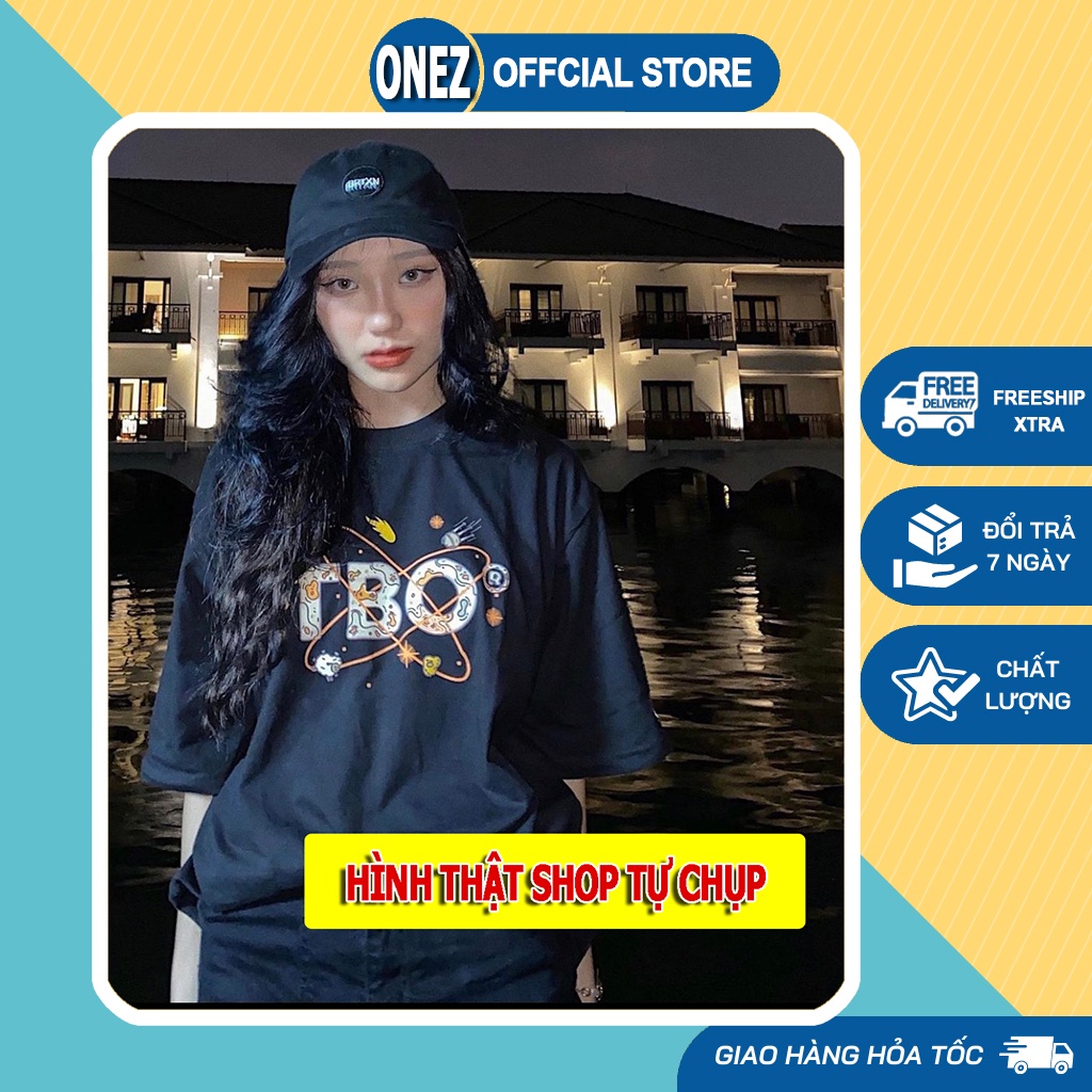 áo thun nữ form rộng tay lỡ. áo thun nam form rộng tay lỡ ONEZ UNISEX Cotton oversize form rộng TBO