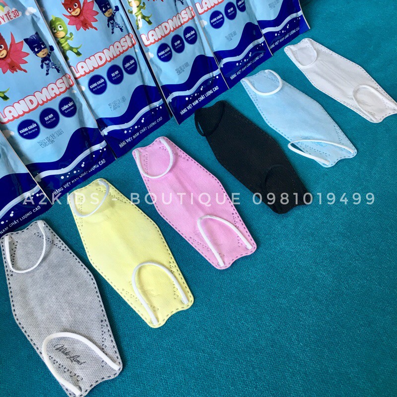 Set 5 Cái Khẩu Trang Trẻ Em Land mask Kids 4 Lớp Kháng Khuẩn