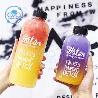 Bình Đựng Nước Thuỷ Tinh Detox 600 Ml