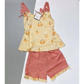 Bộ ngủ hai dây chất lụa satin size<62kg