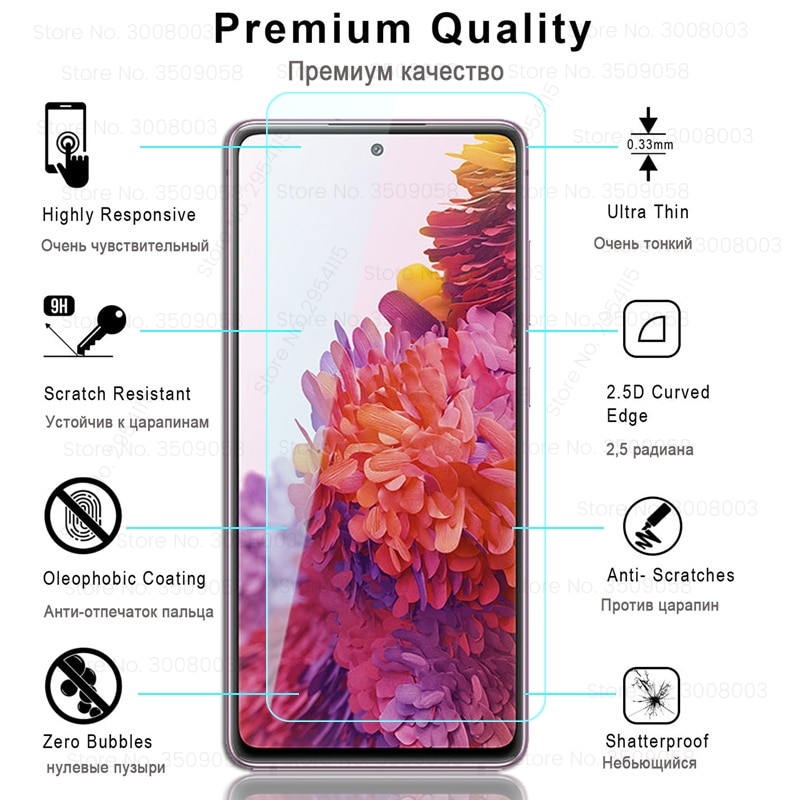 3 Kính Cường Lực Bảo Vệ Màn Hình Cho Samsung Galaxy S20Fe S20 Fe Fan Edition 2020 Sm-G781B Sm-G781M 4g / 5g