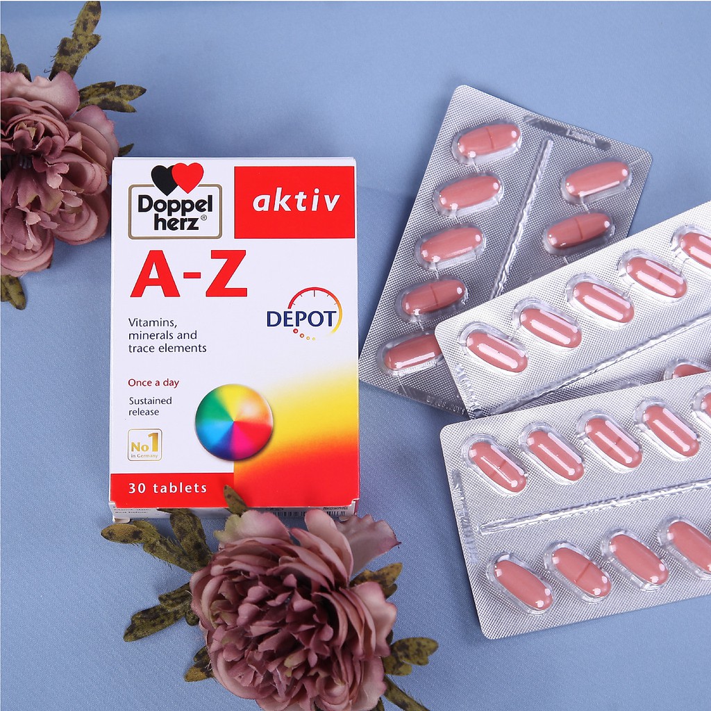 Viên uống Vitamin tổng hợp Doppelherz Aktiv A-Z Depot | Thế Giới Skin Care