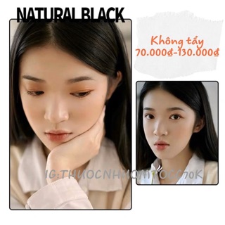 Thuốc nhuộm màu ĐEN TỰ NHIÊN ( tặng trợ dưỡng+ găng tay)