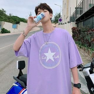 [ FREE SIZE ] Áo thun phông tay lỡ form rộng NGÔI SAO TÍM Unisex