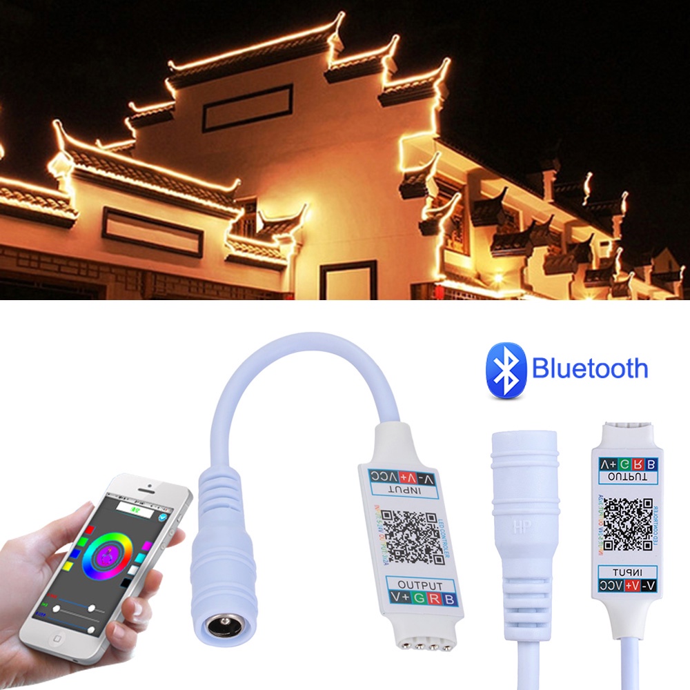 Bộ điều khiển VIRWIR cho dây đèn Led Rgb 3528 5050 Bluetooth không dây thông minh