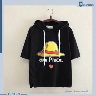 Áo hoodie tay lửng one piece mũ rơm luffy, zoro nam nữ đù size