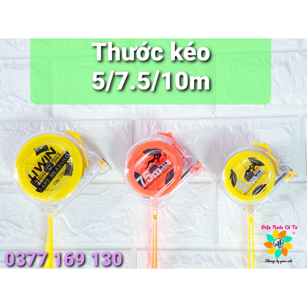 Thước kéo 5 mét 7.5 mét 10 mét Số Lớn Lỗ Ban Các Loại