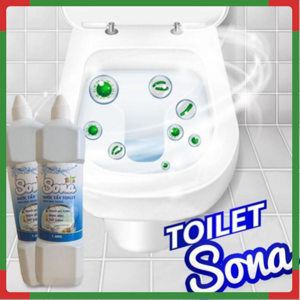 Nước Tẩy Rửa Toilet Hương Quế 1kg - Tẩy Cực Mạnh - Sạch mọi mảng bám & vi khuẩn