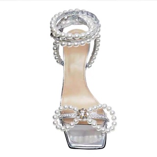Sandal cao gót dây quai ngọc hàng cao cấp fullbox