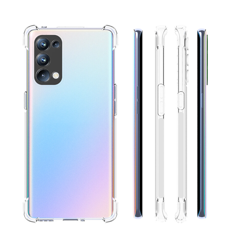 Ốp điện thoại TPU mềm trong suốt chống rơi bảo vệ cho OPPO Reno 5 Pro Plus Reno5 Pro+ 5G