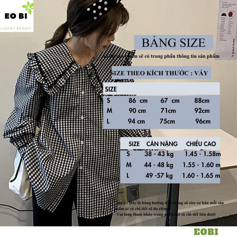 Áo Sơ Mi Nữ form rộng 2 mầu cổ sen kiểu dáng hàn quốc tiểu thư dễ thương đẹp dài tay ulzzang vintage -EOBI