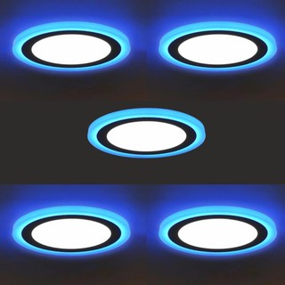 Combo 5 đèn led ốp trần 24w 2 màu 3 chế độ