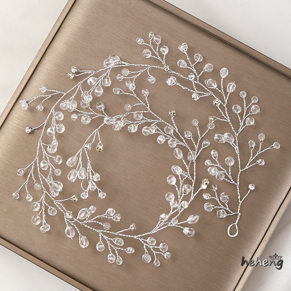 Băng Đô Kim Loại Đính Pha Lê Nhân Tạo Nhiều Màu Sắc Làm Quà Tặng Giáng Sinh