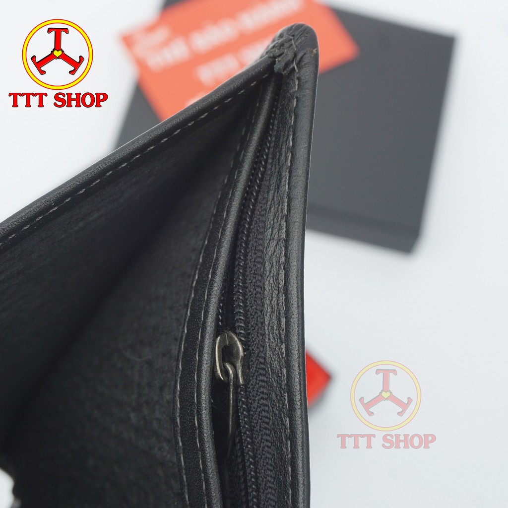 Ví Nam Cao Cấp Sang Trọng Dáng Đứng Da Bò Thật - TTT SHOP