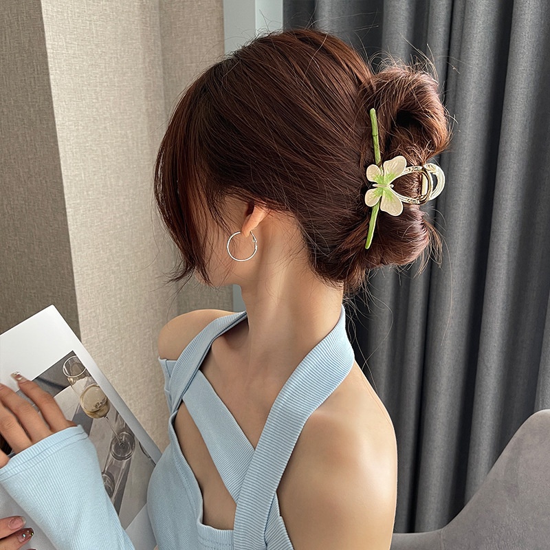 Kẹp Tóc Kim Loại Cỡ Lớn Hình Bướm Thời Trang Hàn Quốc Cho Nữ