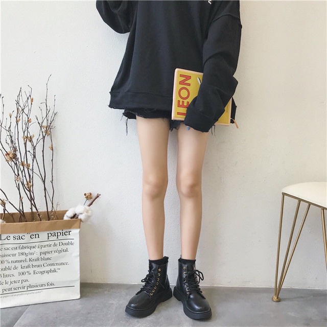 FREESHIP boots cổ cao DA MỀM- mã 0001 CÓ ẢNH THẬT