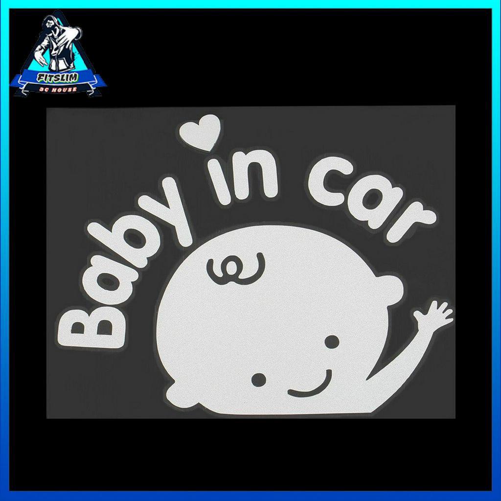 Decal Dán Xe Hơi Chữ &quot;Baby In Car&quot;