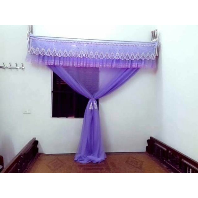 màn khung xếp mùng gấp gọn  tiện dụng (cả bộ khung xếp inox loại1+màn tuyn lạnh cao cấp)