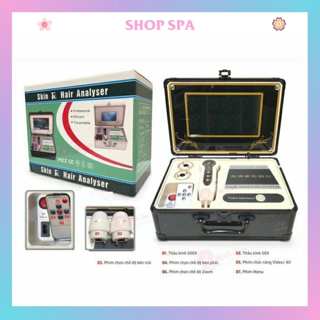 Máy soi da 9 inch có chụp ảnh