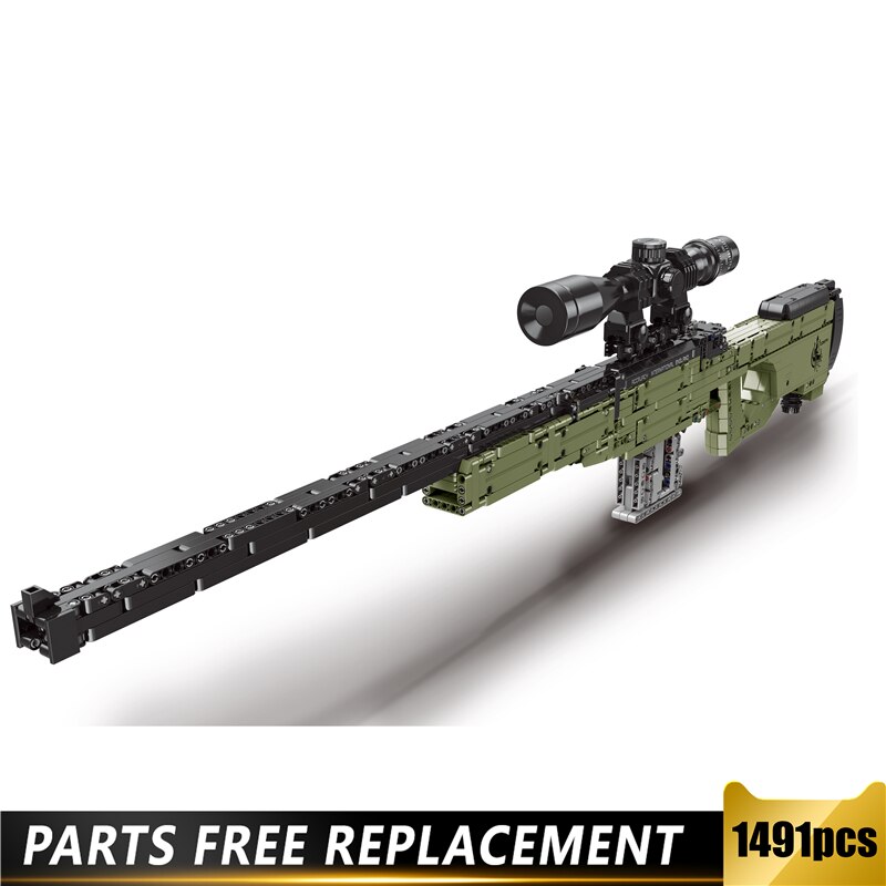 Đồ chơi giáo dục Lắp ráp Mô hình Xingbao 24002 Military 1491 PCS AWM Super Magnum Technic Set