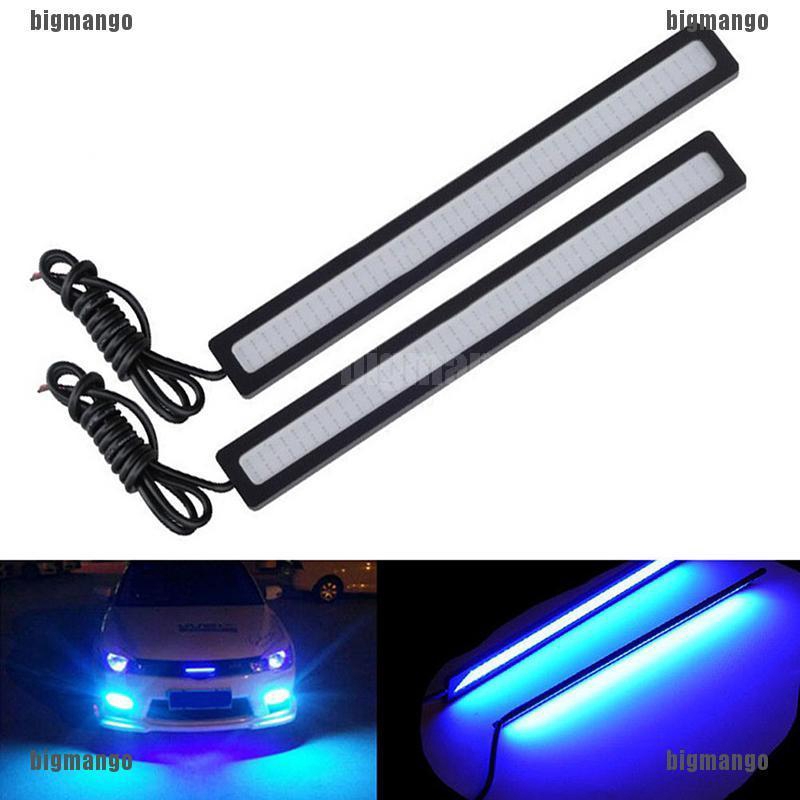 adore qualified Blue Super Bright Car COB LED Lights DRL Fog Driving Lamp Waterproof DC 12 grand