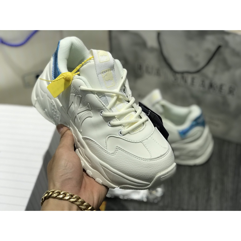 Siêu Phẩm Giày Thể Thao Sneaker M.L.B Hologram New York Yankees Gót Xanh Siêu Hot Cao Cấp Ảnh Thật + freeship