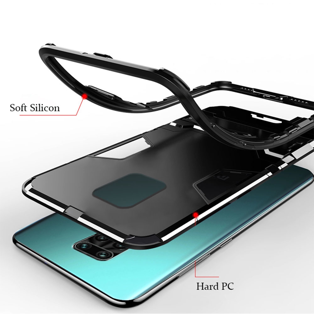 Ốp Điện Thoại Topewon Chất Liệu TPU Và PC Có Chân Đế Sang Trọng Cho Xiaomi Redmi Note 7 8 9 9s Pro Max