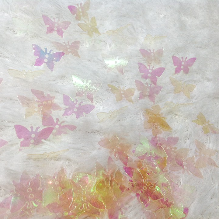 Kim sa hình bươm bướm lấp lánh kết áo trang trí thủ công dễ thương