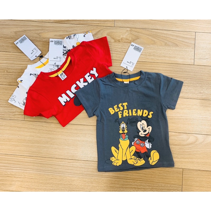 Set 3 áo phông Micky bé trai bé gái