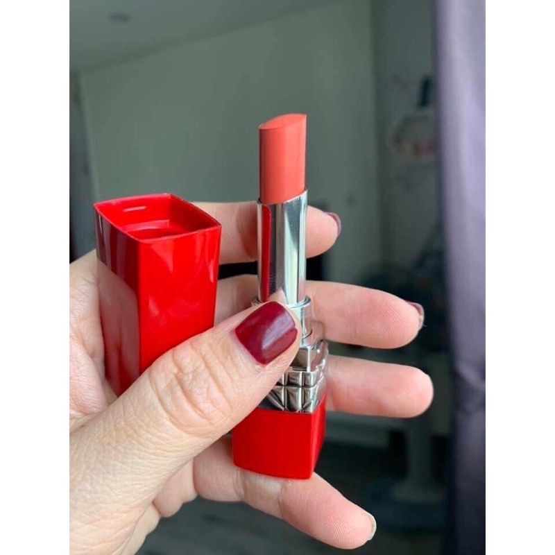 Son bán lì hậu satin Dior Ultra Rouge 450 Ultra Lively 3.2g Full Box. Màu cam nude