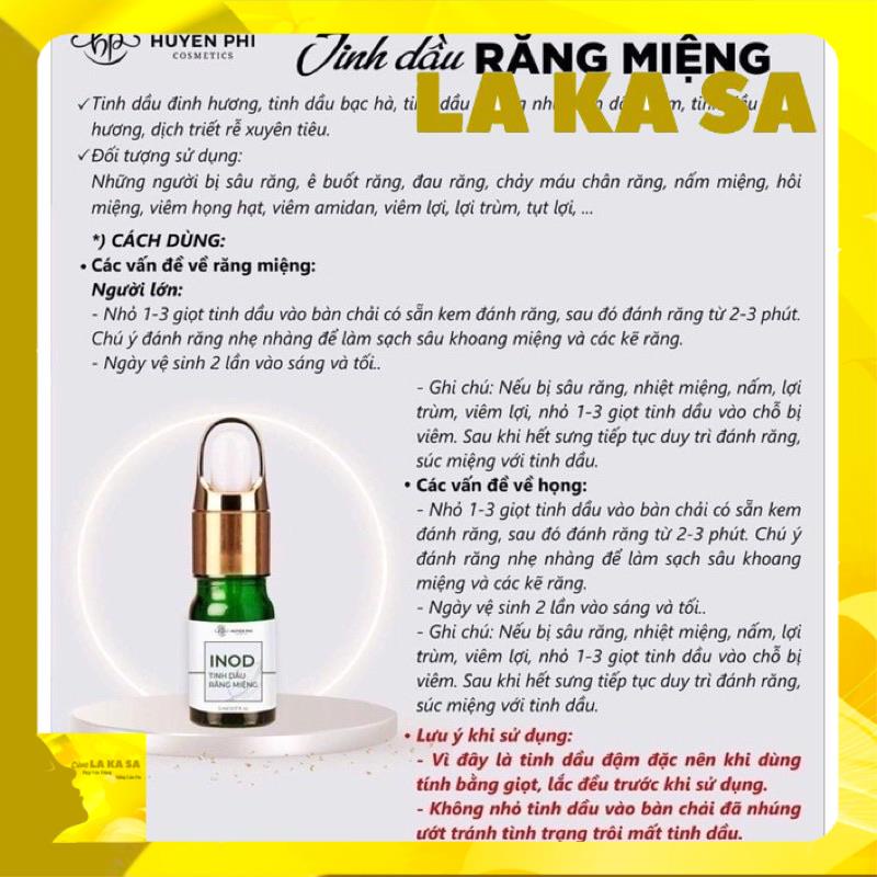 Inod Hôi Miệng Huyền Phi Cool Breath Chính Hãng - Serum Hôi Miệng Sạch mảng bám răng, vôi răng, sâu răng